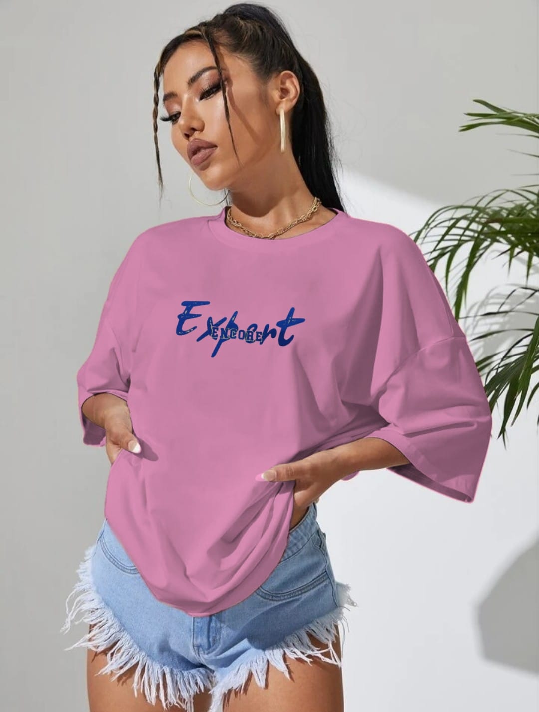 Oversized Cartoon Graphic T-Shirt