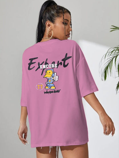 Oversized Cartoon Graphic T-Shirt