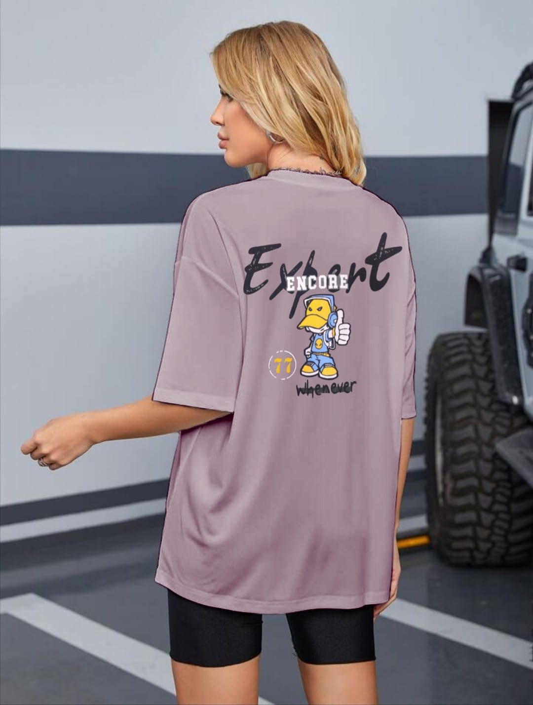 Oversized Cartoon Graphic T-Shirt