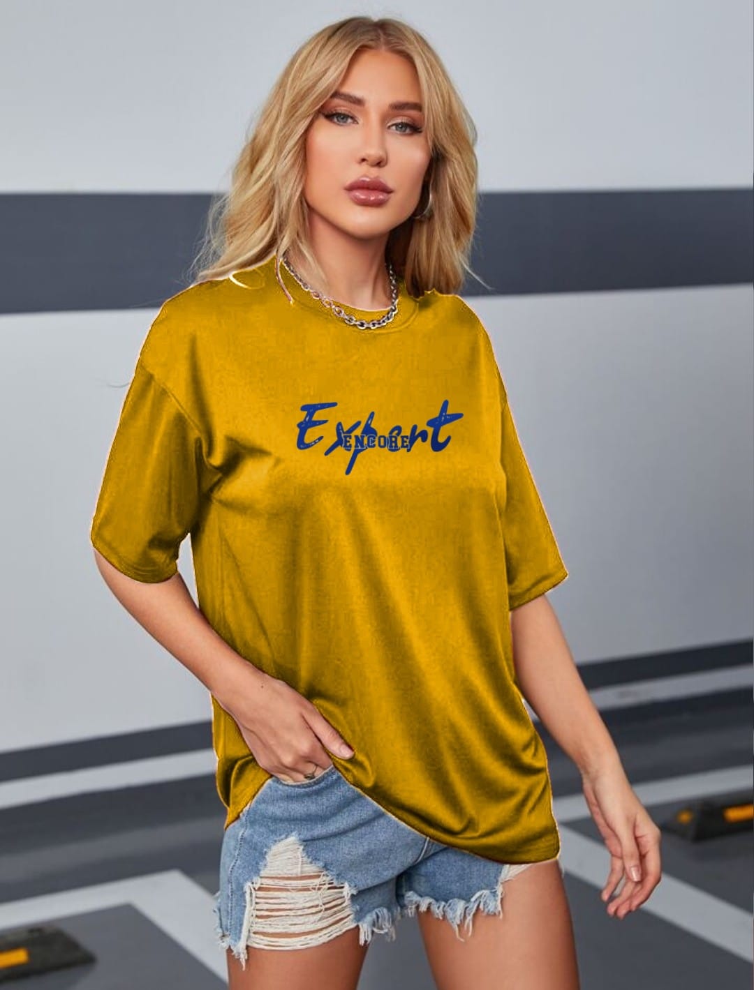 Oversized Cartoon Graphic T-Shirt