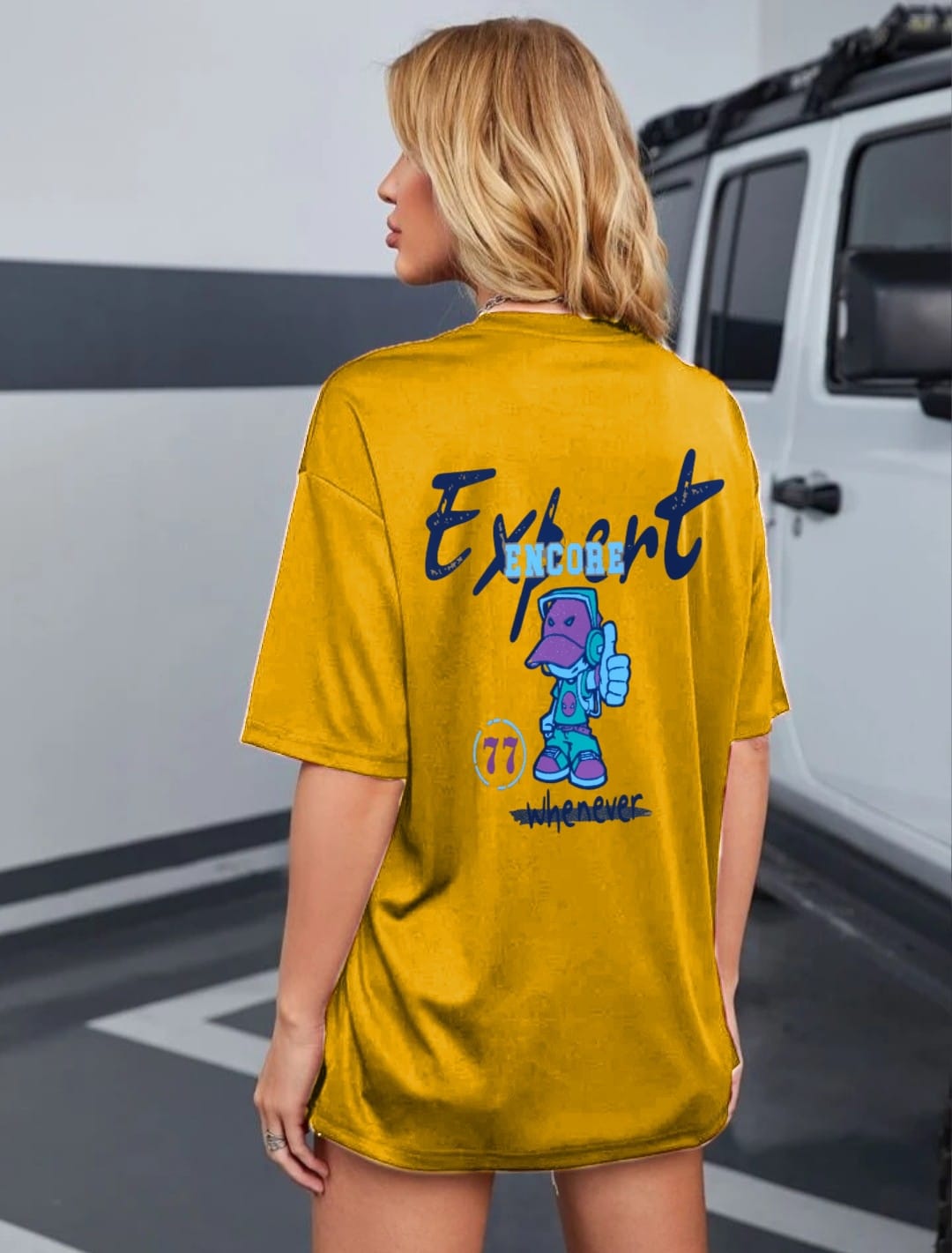 Oversized Cartoon Graphic T-Shirt