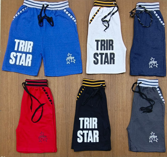 TRIR STAR printed men’s cotton shorts in 6 colors – Kliqpik