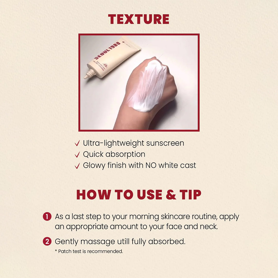 K-Secret Seoul 1988 Sun: Pine Tree + Ceramide SPF50+ PA++++ Moisturizing Sunscreen - 50ml