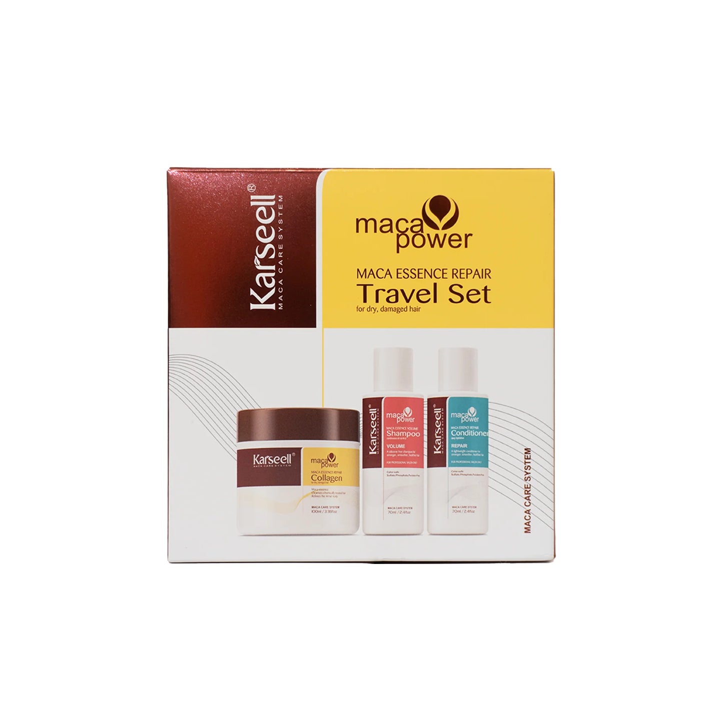 Karseell Maca Essence Repair Travel Set(3pcs).