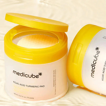 Medicube Kojic Acid Turmeric Pad With 3% Glycolic Acid - 160ml
