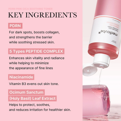 Medicube PDRN Pink Cica Soothing Toner - 250ml