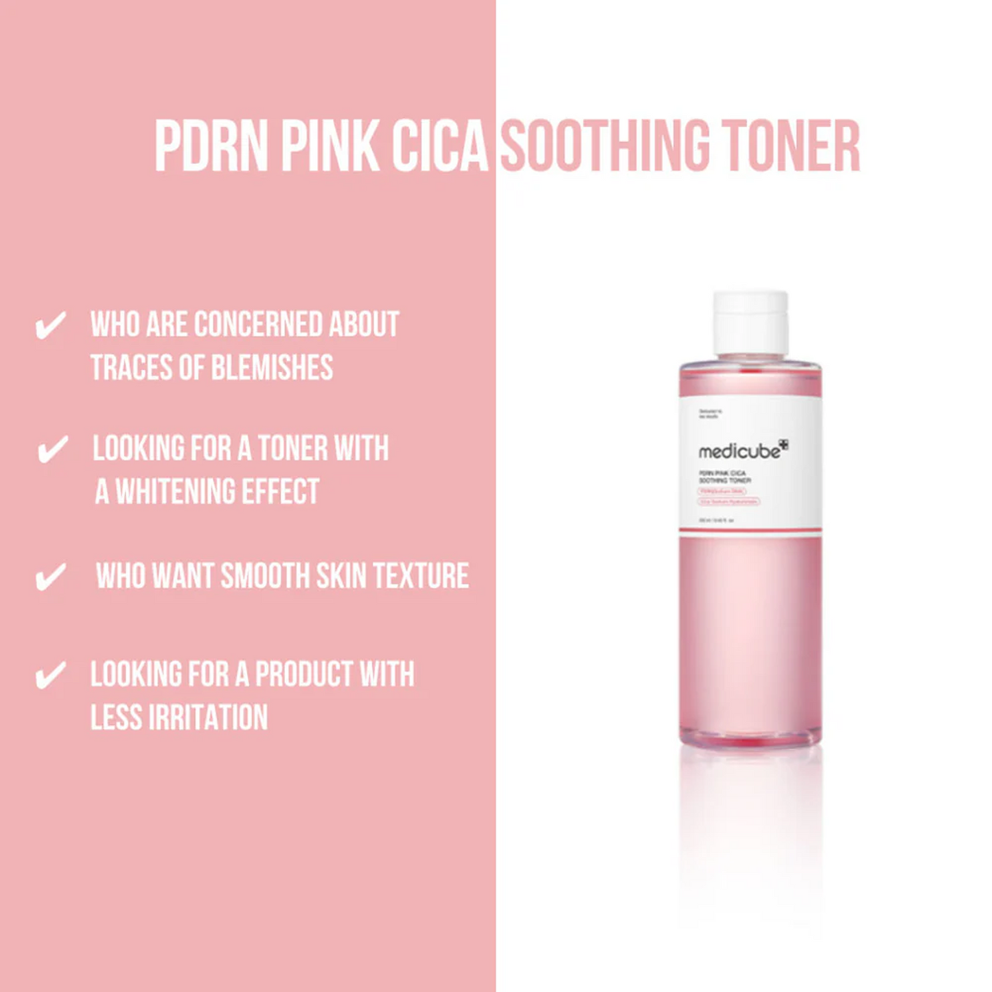 Medicube PDRN Pink Cica Soothing Toner - 250ml