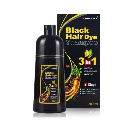 Black hair dye shampoo (500ml)