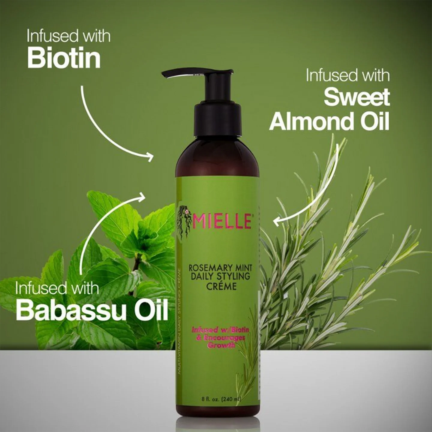 Mielle Rosemary Mint Daily Styling Crème -(240ml)