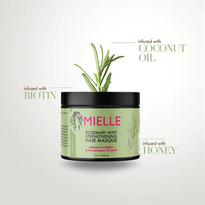 Mielle Rosemary Mint Strengthening Hair Masque - (340g)