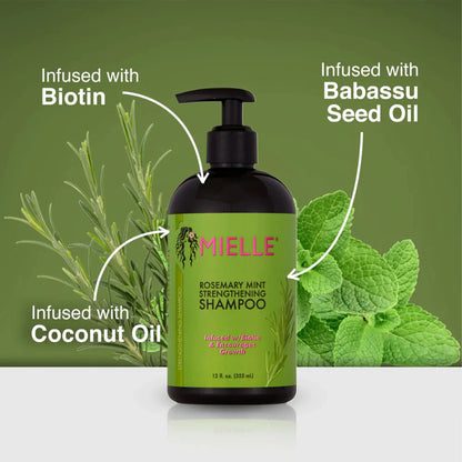 Mielle Rosemary Mint Strengthening Shampoo - (355ml)