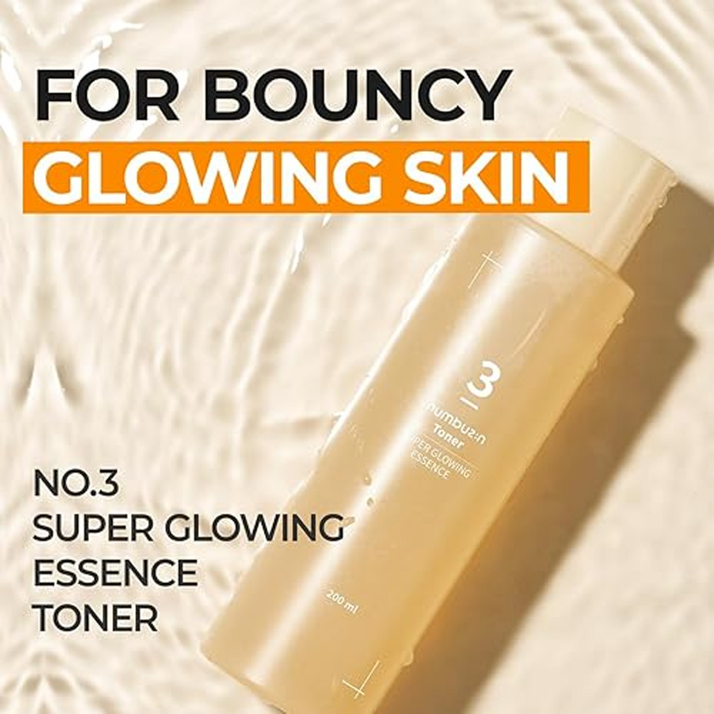 Numbuz:n No.3 Super Glowing Essence Toner - 200ml