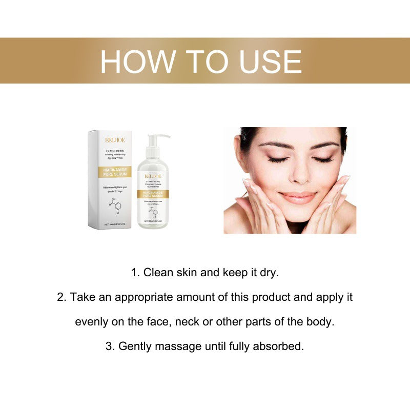 Niacinamide whitening pure face serum (100 ml).