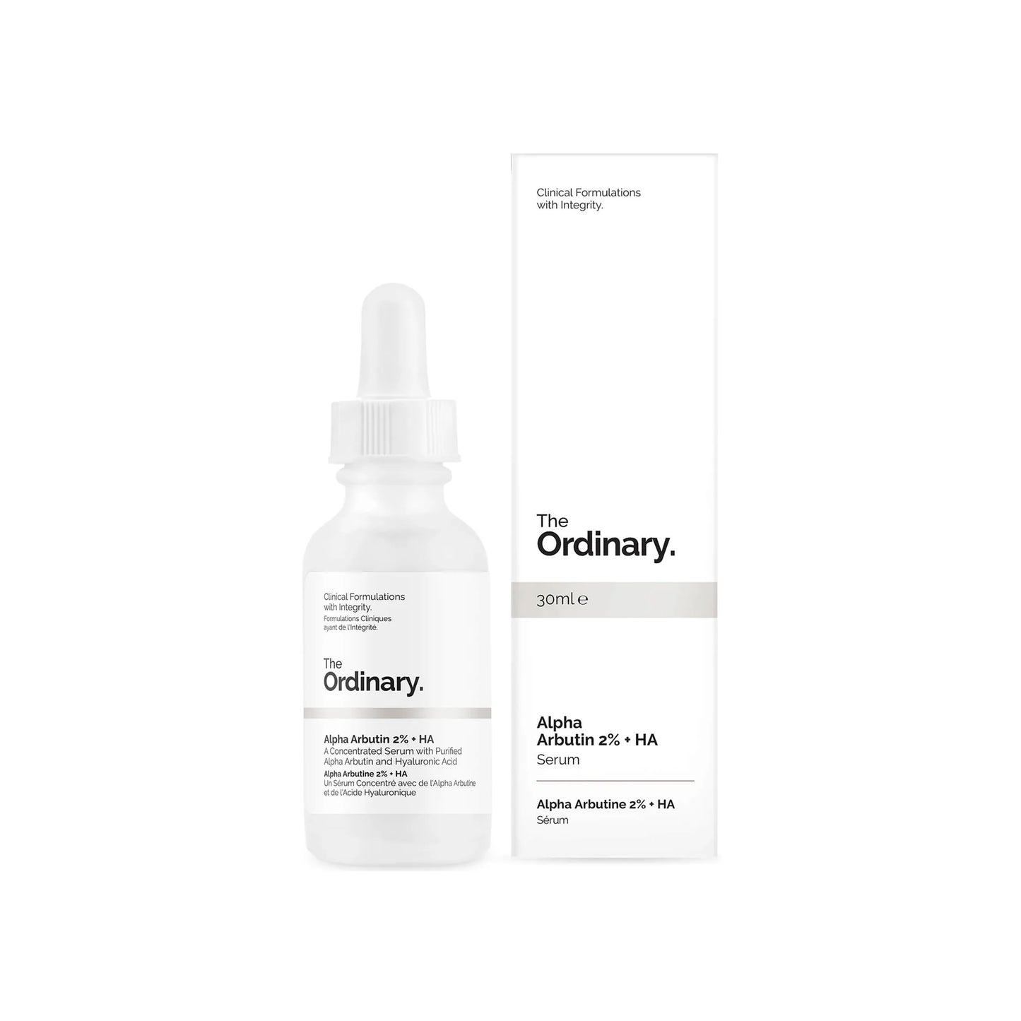 The Ordinary Alpha Arbutin Serum 2% + HA For Dark Spots & Hyperpigmentation (30ml).