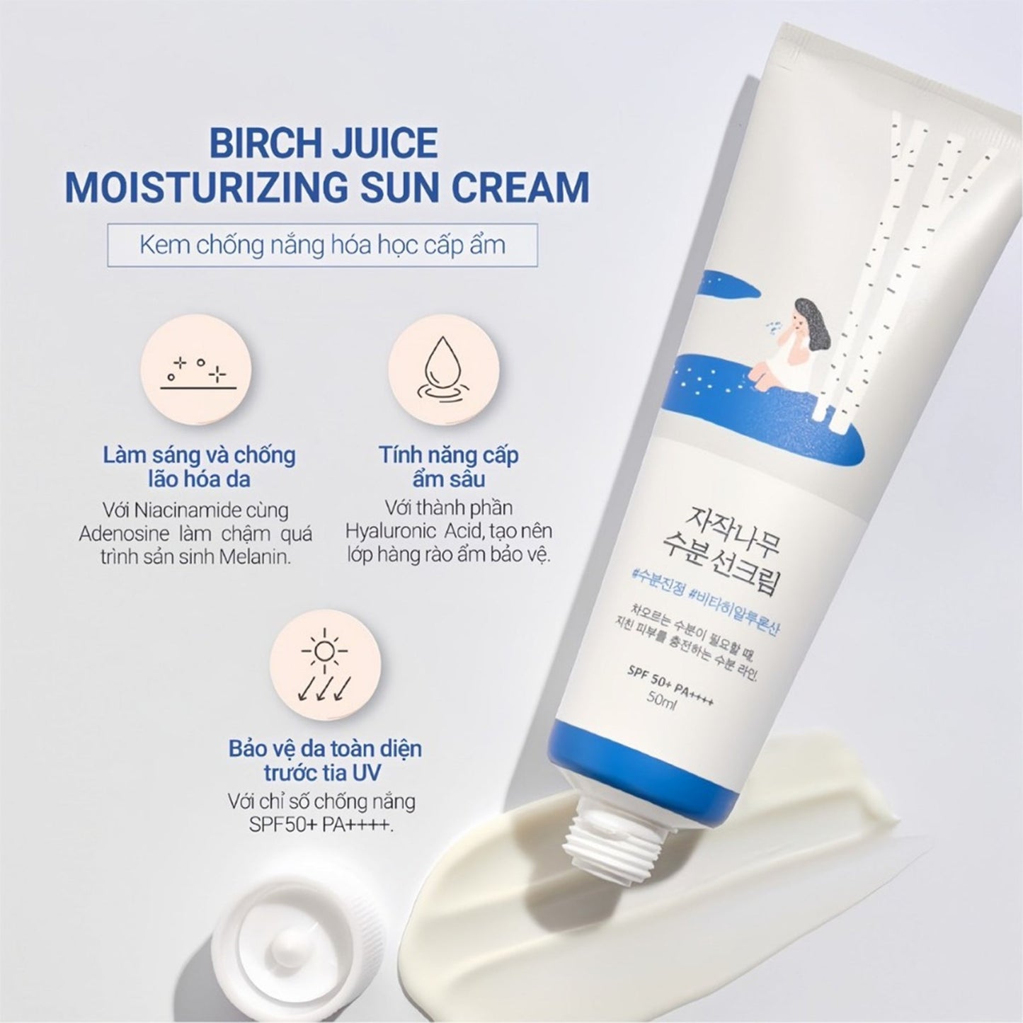 RoundLab Birch Juice Moisturizing Sunscreen Set