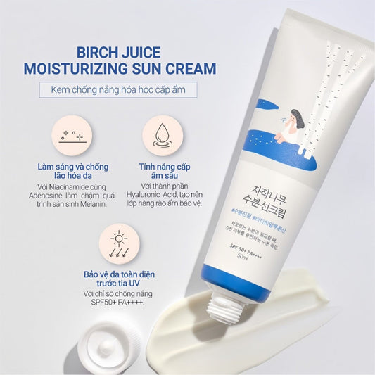 RoundLab Birch Juice Moisturizing Sunscreen Set