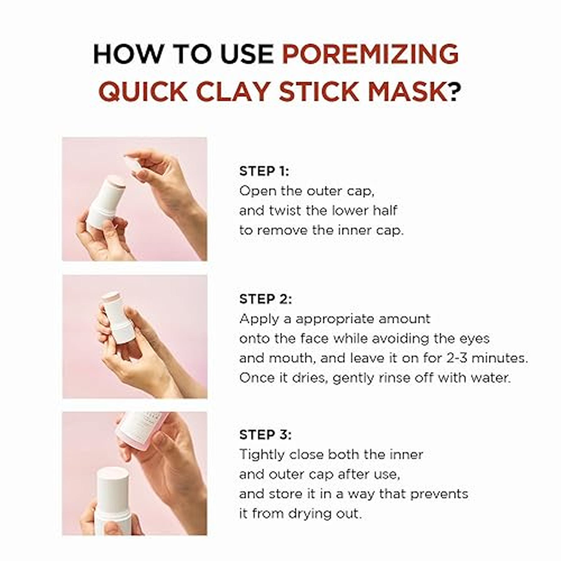SKIN1004 Centella Poremizing Quick Clay Stick Mask - 27g + FREE Makeup Remover Pad
