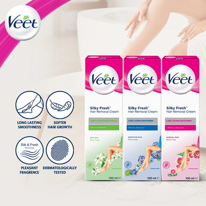 Veet Silky Fresh Hair Removal Cream for Normal Skin – 100g