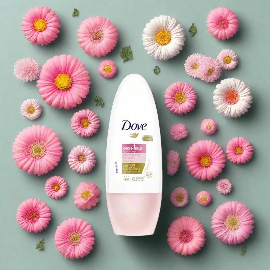 Dove Even Tone Rejuvenating Blossom Antiperspirant Roll-on 2 pcs