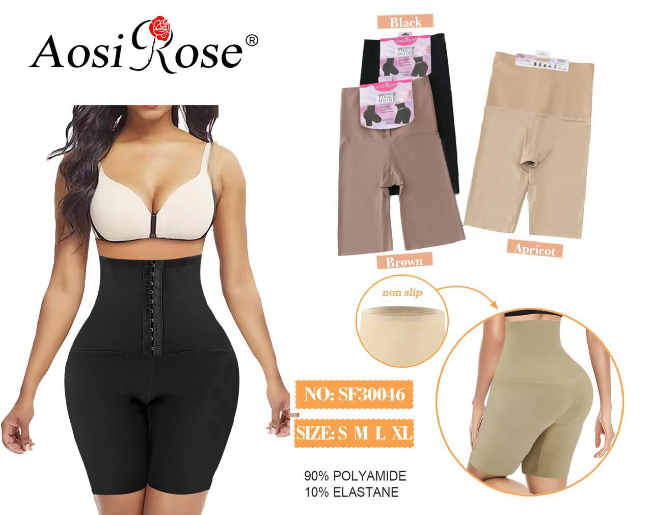 Aosi Rose हाई-वेस्ट टमी कंट्रोल शेपर शॉर्ट्स – SF30033 