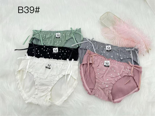 Women's B50# cotton panties pack of 2 in assorted colors (Size M, L)