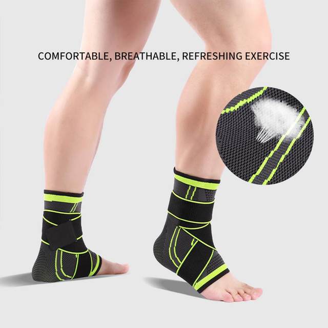 Adjustable Compression Ankle Wrap – Elastic Support Sleeve
