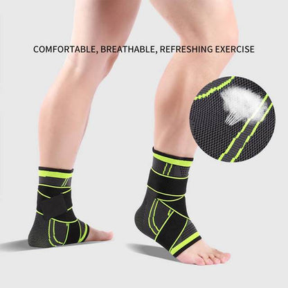 Adjustable Compression Ankle Wrap – Elastic Support Sleeve