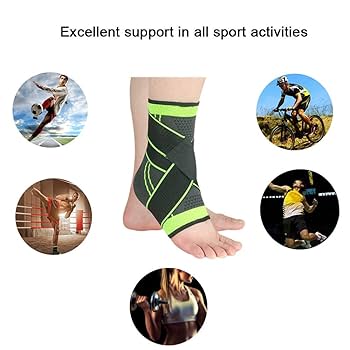 Adjustable Compression Ankle Wrap – Elastic Support Sleeve