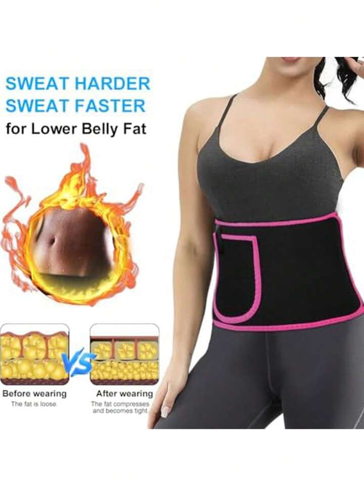 Adjustable Rubber-Lined Waist Belt – Lightweight Fitness Wrap