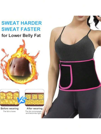 Adjustable Rubber-Lined Waist Belt – Lightweight Fitness Wrap