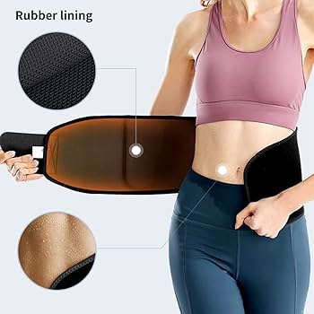 Adjustable Rubber-Lined Waist Belt – Lightweight Fitness Wrap