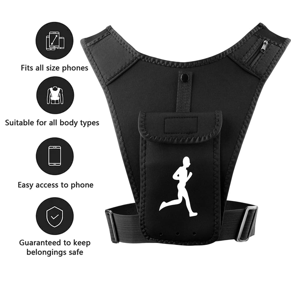 Nuoyi Miao Lightweight Running Vest with Phone Holder & Storage Pockets