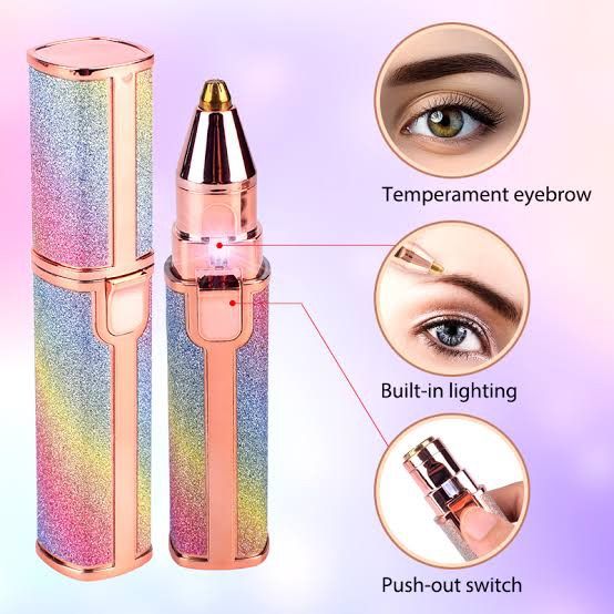 2 in 1 Rechargeable Eyebrow Trimmer & Shaver for Ladies – USB Charging