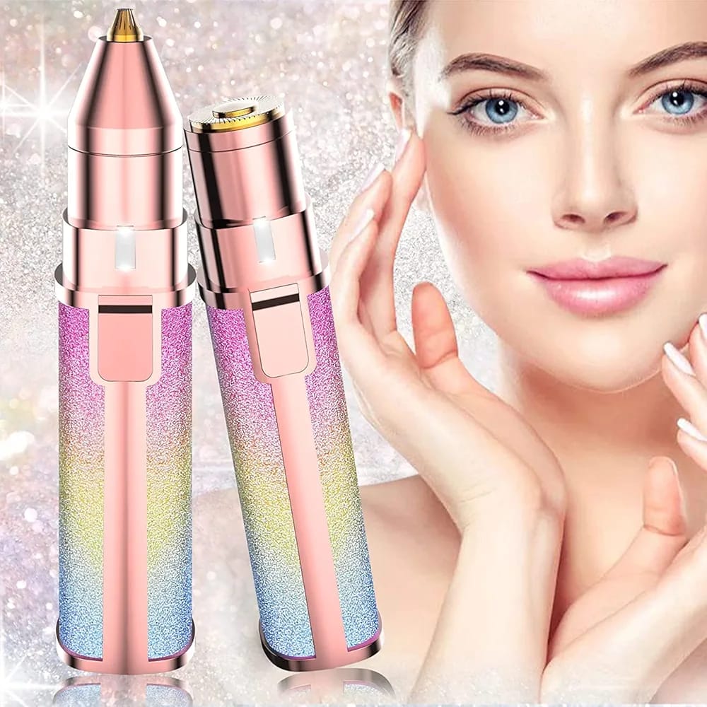 2 in 1 Rechargeable Eyebrow Trimmer & Shaver for Ladies – USB Charging