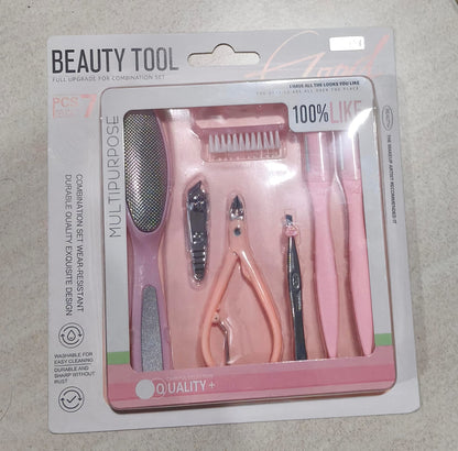 7-in-1 Multipurpose Beauty Tool Set – Manicure, Pedicure & Facial Grooming Kit