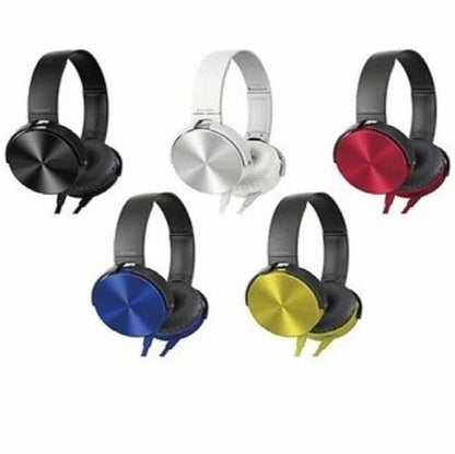 Extra Bass Wired Headphones – 30mm Driver – Red, Black