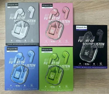 Ultrapods Max – True Wireless Headphones with LED Display (Multiple Colors)