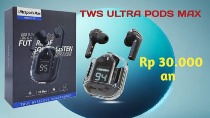 Ultrapods Max – True Wireless Headphones with LED Display (Multiple Colors)