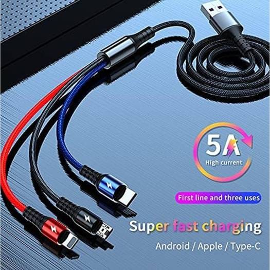 ONESAM 3-in-1 Fast Data Cable – Micro, Type-C & Lightning (OS-CA03)