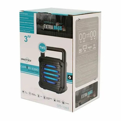 Greatnice GTS-1363 Mini Bluetooth Speaker with LED Light – Portable & Powerful