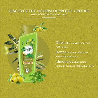Vatika Naturals Olive Nourish & Protect Shampoo