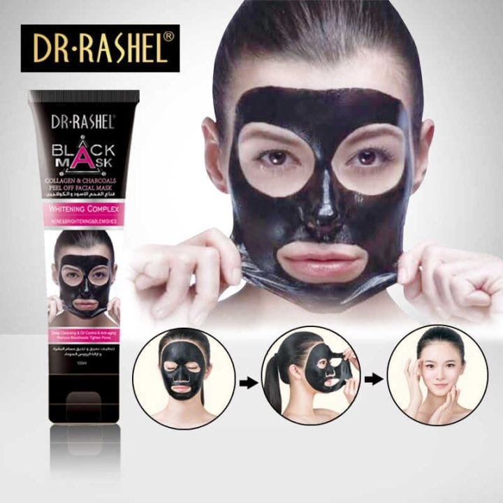 Dr. Rashel Black Peel Off Mask – Charcoal & Collagen 120ml