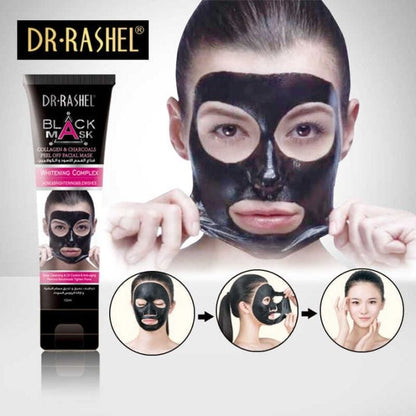 Dr. Rashel Black Peel Off Mask – Charcoal & Collagen 120ml