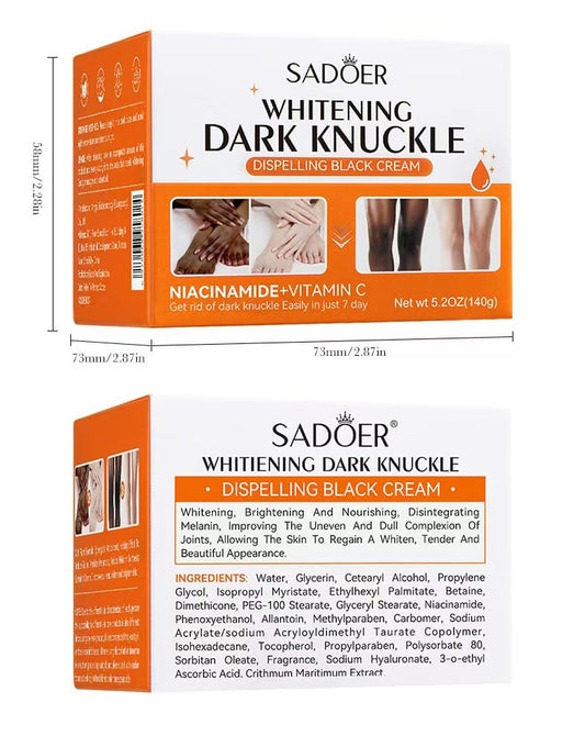 Sadoer Dark Knuckle Care Cream with Niacinamide & Vitamin C – 140g