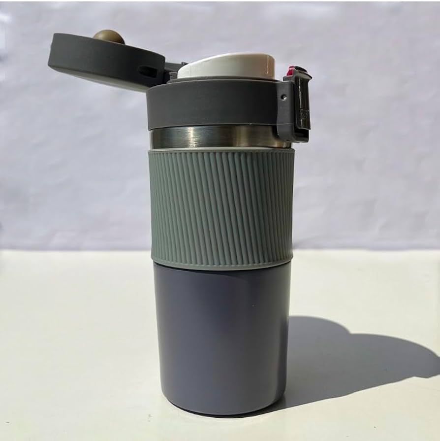 Vacuum Tumbler Mug with Rubber Grip – 450ml