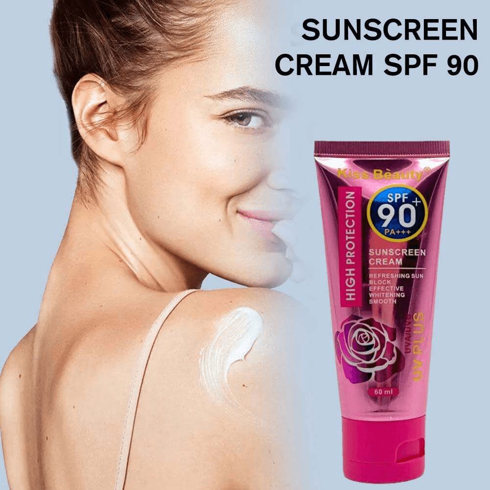 Kiss Beauty High Protection Sunscreen Cream SPF 90+ – 60ml