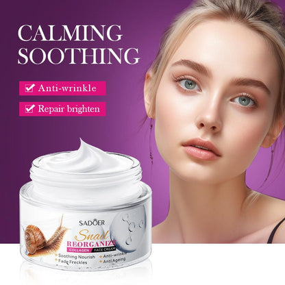 Sadoer Snail Reorganize Collagen Face Cream – 50g