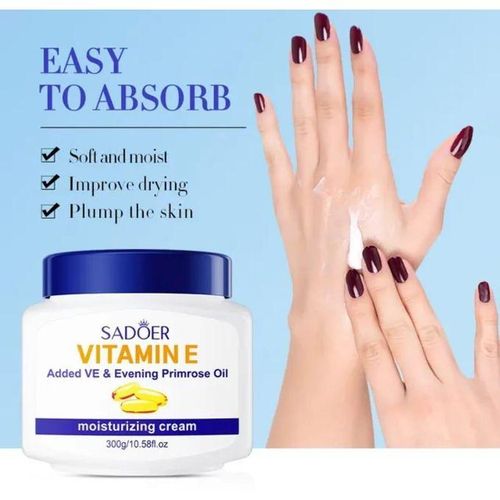 Sadoer Vitamin E Moisturizing Cream with Evening Primrose Oil – 300g