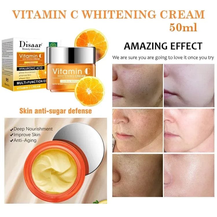 Here’s the website listing for Disaar Vitamin C Whitening Cream – 50ml