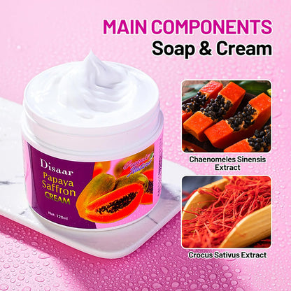 Disaar Papaya Saffron Cream – Brightening & Nourishing – 120ml